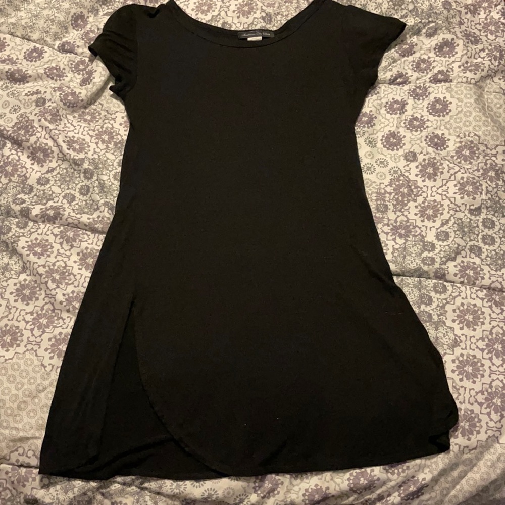 Black cotton dress